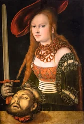 Judyta z głową Holofernesa, ok. 1530 (tempera i olej na drewnie (basswood))