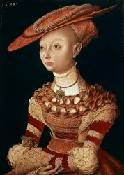 Portret damy autorstwa Lucasa Cranacha Starszego (1472-1553)