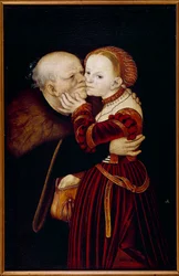 Stary głupiec. Obraz Lucasa Cranacha (1472-1553) (Ec. All.) XVI wiek. Praga, Galeria Narodowa - Stary głupiec. Obraz Lucasa Cranacha (1472-1553) (szkoła niemiecka). 16 wiek. Galeria Narodowa, Praga