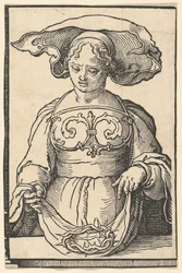 Sybilla delficka z serii Sybille, ca. 1530.