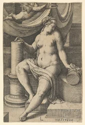 Męstwo, z cyklu Siedem cnót, 1530.