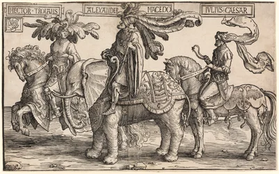 Hektor Troi, Aleksander Macedoński, Juliusz Cezar, z Dziewięciu Bohaterów
