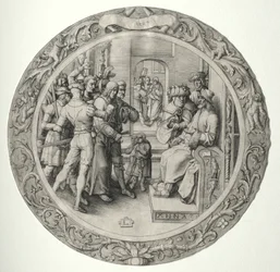 Okrągła Pasja: Chrystus przed Najwyższym Kapłanem, 1509.