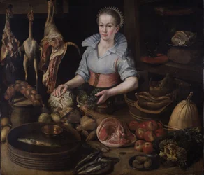 Służąca w kuchni, ok. 1600 (olej na płótnie)
