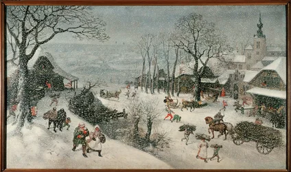 Zima (luty) (olej na płótnie)
