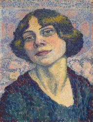 Autorretrato, c.1905-10 (óleo sobre painel) polimento