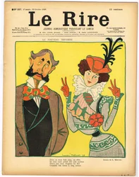 Okładka „Le Rire”, satyryczna w kolorach