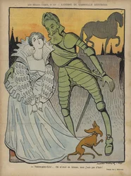 Duch Gabrielle dEstrees, ilustracja do Le Rire