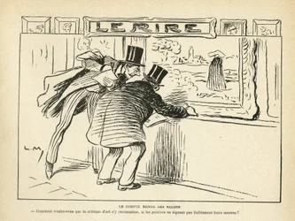 Ilustracja w Le Rire, 20.04.12 - Przegląd wystaw - Sztuka, Wystawy malarstwa, Wystawy karykatur - Przeglądy sztuki (grafika)