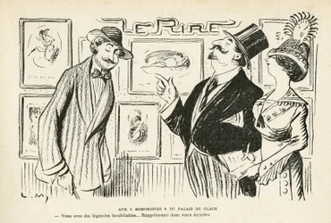 Ilustracja w Le Rire, nr 481, 27.04.12 - W "Humorists" w Palais des Glaces - Salon des Independents Humoristes (grafika)