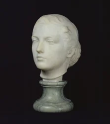 Głowa Jane Poupelet (1878-1932) 1897 (marmur)
