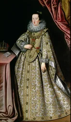 Eleonora Gonzaga (1598-1655), żona Ferdynanda II (1578-1637) Świętego Cesarza Rzymskiego, początek XVII wieku