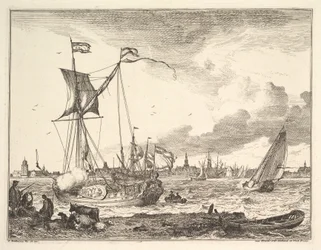 Scena portowa.