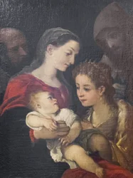 Święta Rodzina ze świętymi Franciszkiem i Katarzyną Aleksandryjską, ok. 1589-92 (olej na płótnie)