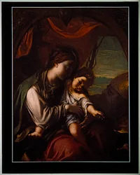 Madonna z Dzieciątkiem i św. Antonim Abbottem (panel)