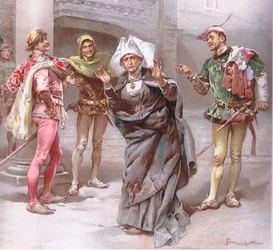 Siostro Boże wy, dzień dobry panowie, ilustracja z Romea i Julii,