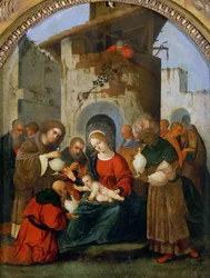 Adoracja Trzech Króli, 1522.