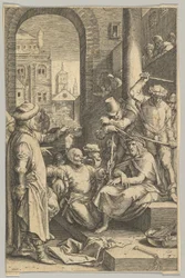 Cierniem koronowanie, z Pasji Chrystusa, ok. 1623.