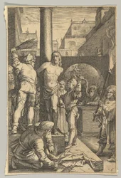 Biczowanie, z Męki Pańskiej, ca. 1623.