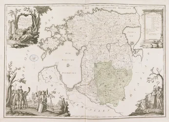 Ogólna mapa Estonii i Łotwy. Atlas de la Livonie, 1798.