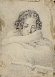 Portret pisarki Bettine von Arnim 1785-1859, z domu Brentano, ok. 1809.