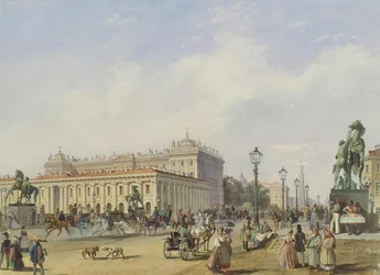 Most Aniczkowa w Sankt Petersburgu, 1847