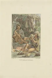 Mieszkańcy Fireland Fuegians (tytuł na obiekcie)