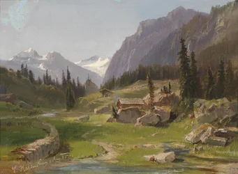 Idylliczny górski krajobraz