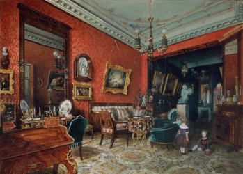 Salon, lata 40. XIX wieku