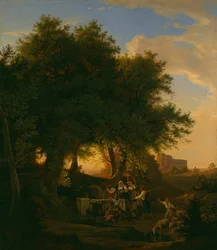 Fontanna w Grottaferrata, 1832.