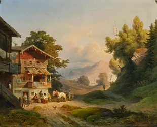 Ludwig Schuster odpoczynek w południe 1852