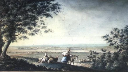 Widok Konstantynopola (gwasz)