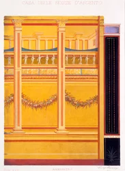 Dekoracje ścienne z Domu Srebrnego Wesela, Pompeje, 1897 r.