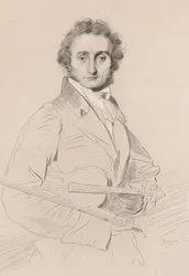 Portret Niccolò Paganiniego 1782-1840, 1830.