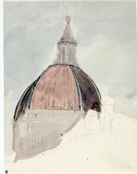 Kopuła kościoła Santa Maria del Fiore, Florencja (Akwarela