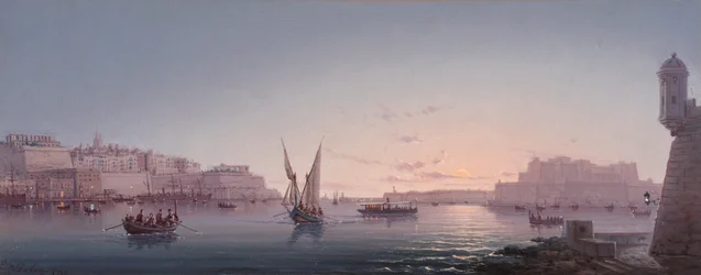 Grand Harbour, Malta, z Corrodino, 1911