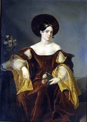 Maria de la Felicidad Malibran (1808 - 1836) Obraz Luigi Pedrazzi, Muzeum La Scala w Mediolanie