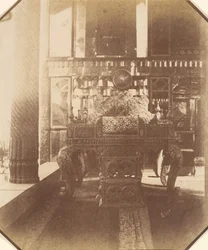 [Golestan, Pawí Tron, Teheran, Iran] Takht-I Taous, lata 1840-60
