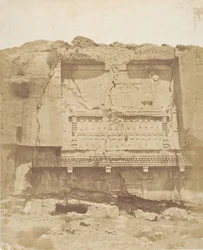 Grób na skale w Persepolis, 1858.