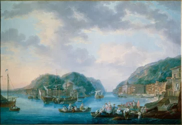 Widok portu w Pasajes
