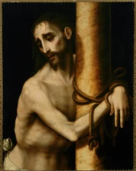 "Chrystus przywiązany do pręgierza (drewna)