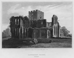 Lanercost Priory, Cumberland (grawerowanie)