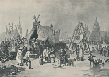 Jarmark na zamarzniętej Tamizie, 1814, 1920