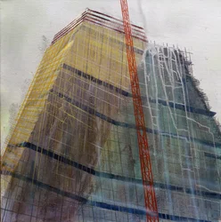 Metastruktura IX, 2016 (olej na płótnie)