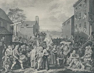 Marsz gwardii w kierunku Szkocji, 1745, 1920