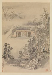 Picie w bambusowym ogrodzie, 1773.