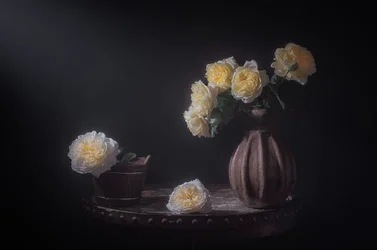 Eleganckie żółte róże