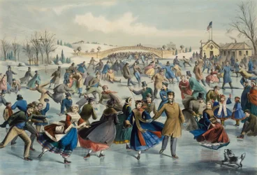 Central Park, Zima - Staw Łyżwiarski, 1862.