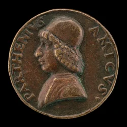 Bartolommeo Partenio, czynny 1480-1485, Humanista [awers].