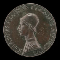 Giovanni Alvise Toscani, ok. 1930 r. 1450-1478, mediolański radca prawny, rzecznik konsystorski... [awers].